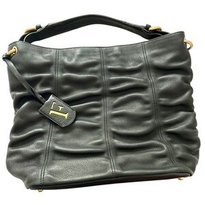 Furla Leather Handbag Large Rouged Black